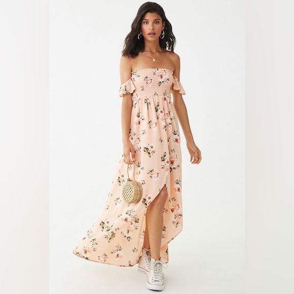 EUC M Floral Print High-Low Dress - Picture 4 of 10